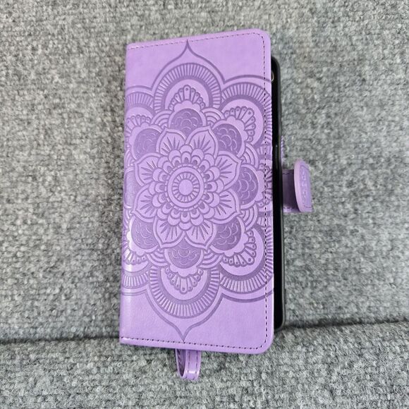 Asuwish Compatible with Motorola Moto‎ Edge Purple flower design No screen prot - Picture 2 of 5